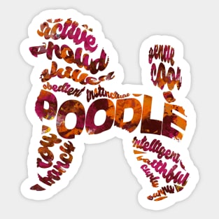 Poodle Sticker